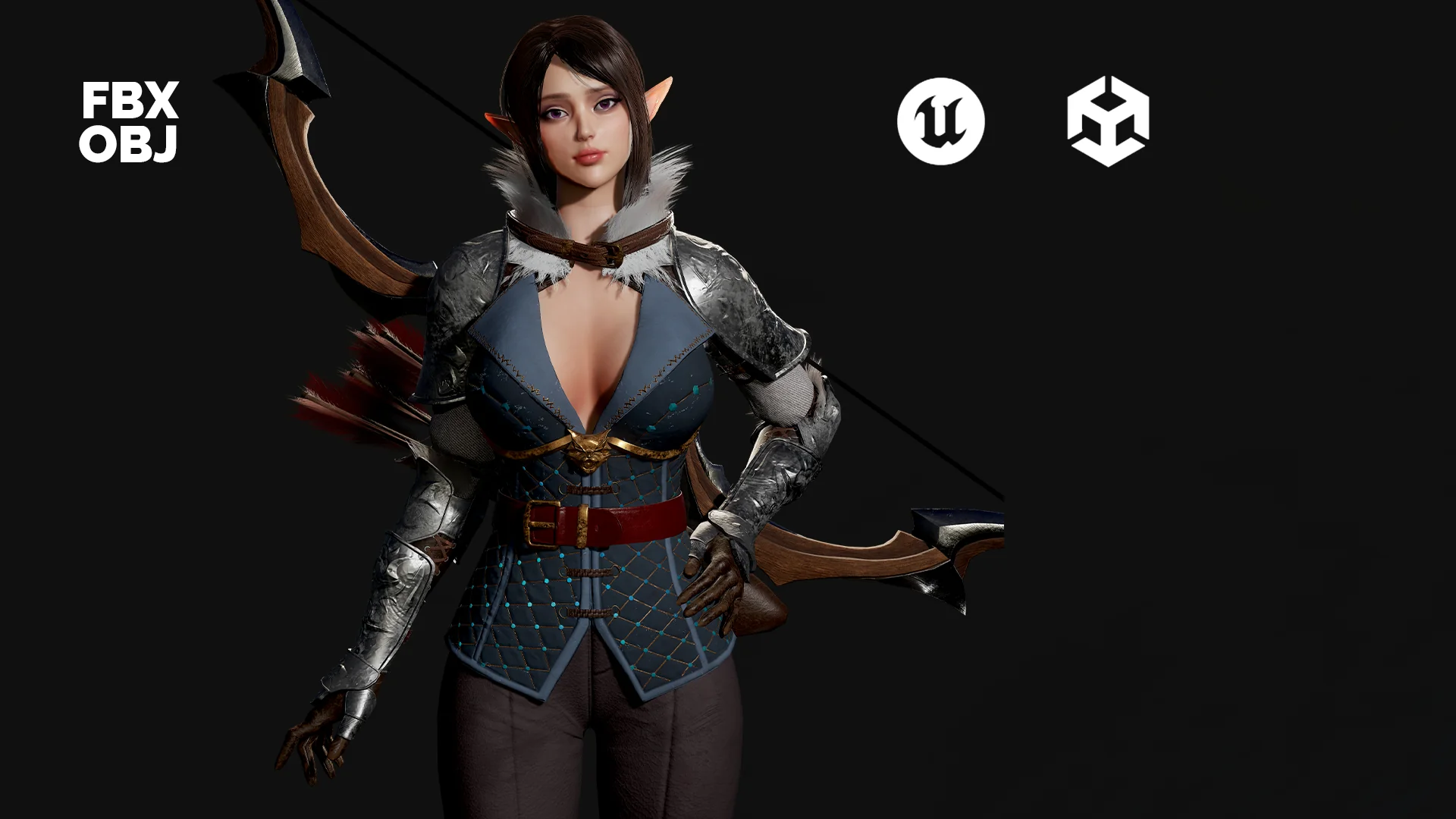 Modular Elf Archer Girl