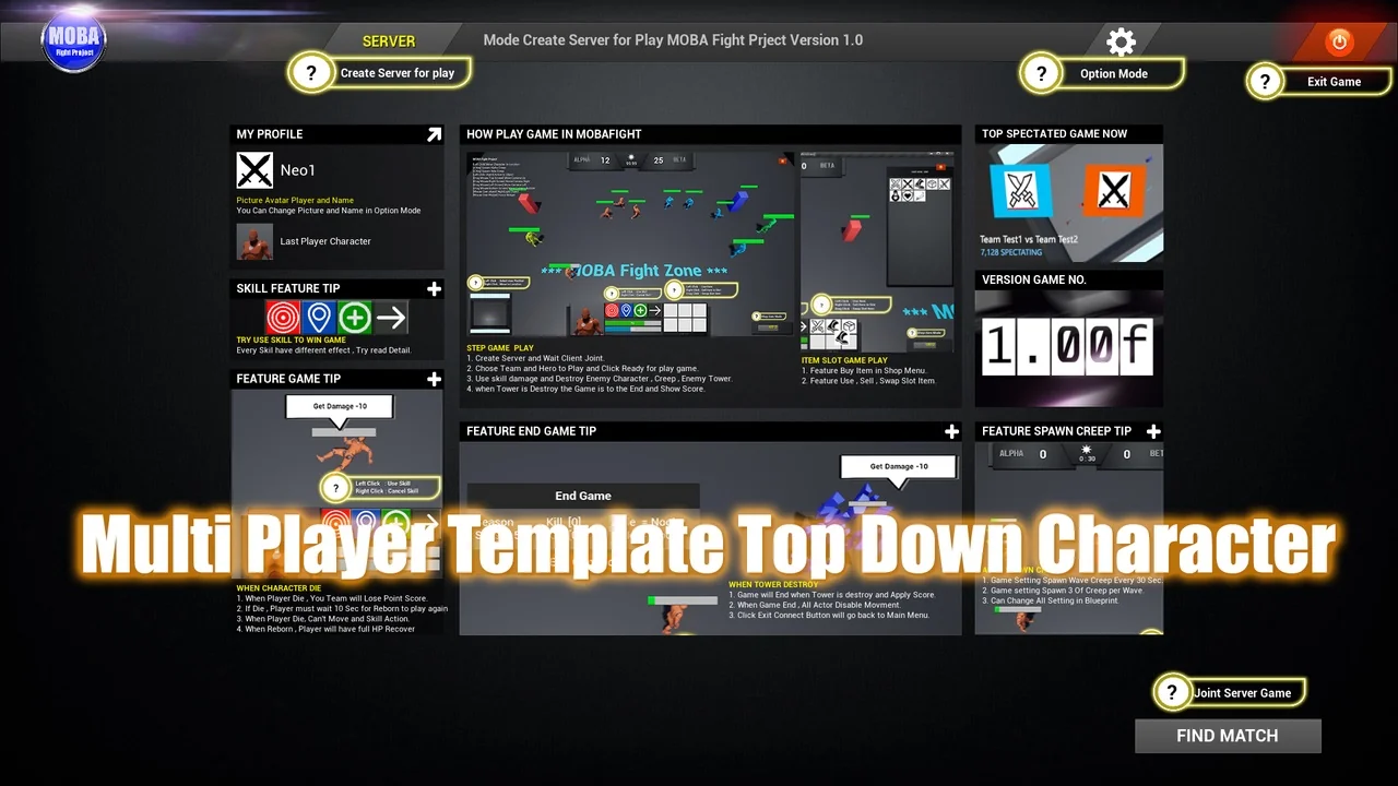 MOBA Fight MultiPlayer Project