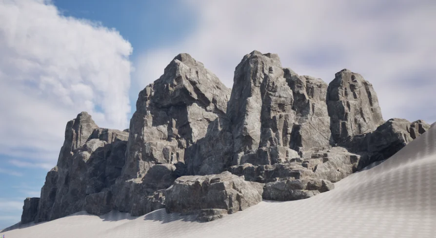 Realistic Rock Set 01(Nanite and Low Poly)