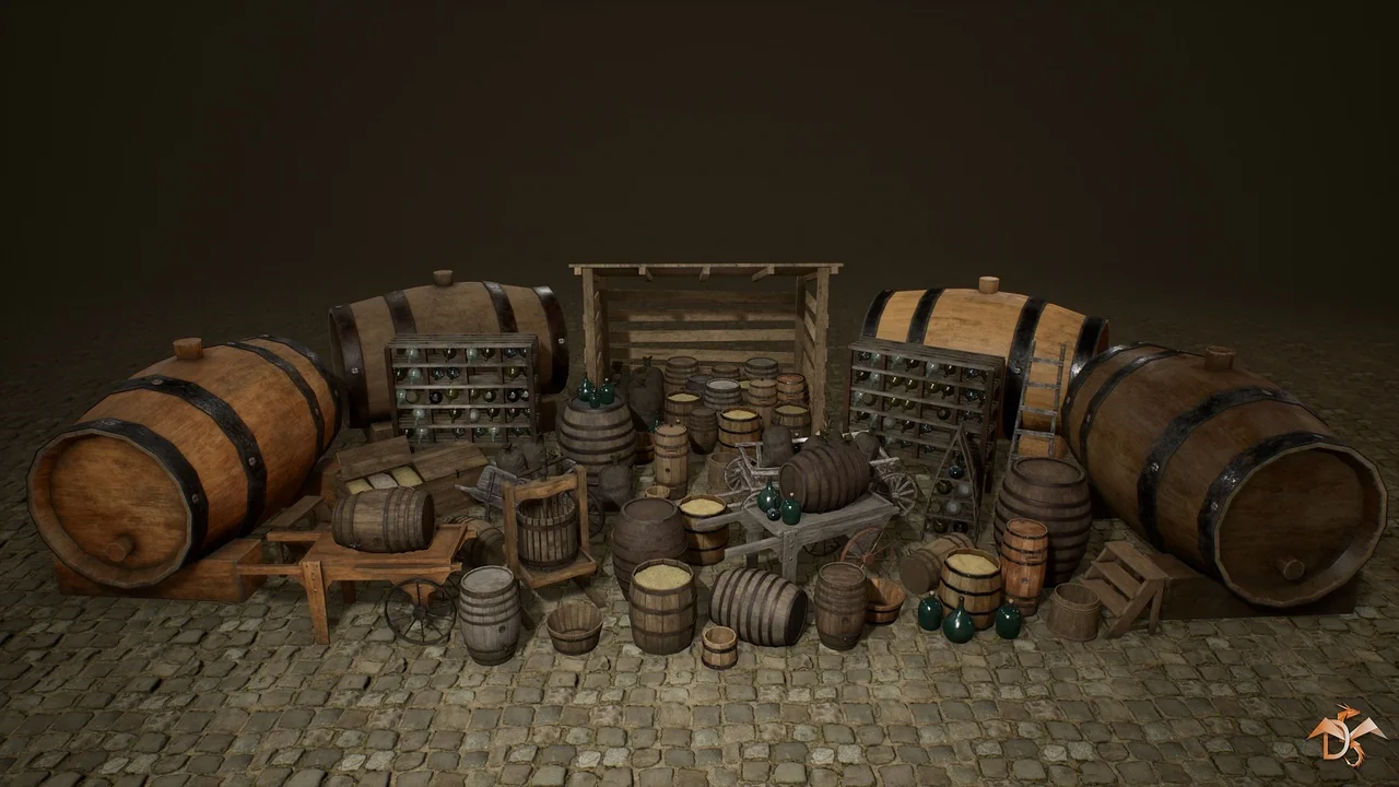 Medieval Props: Cellar
