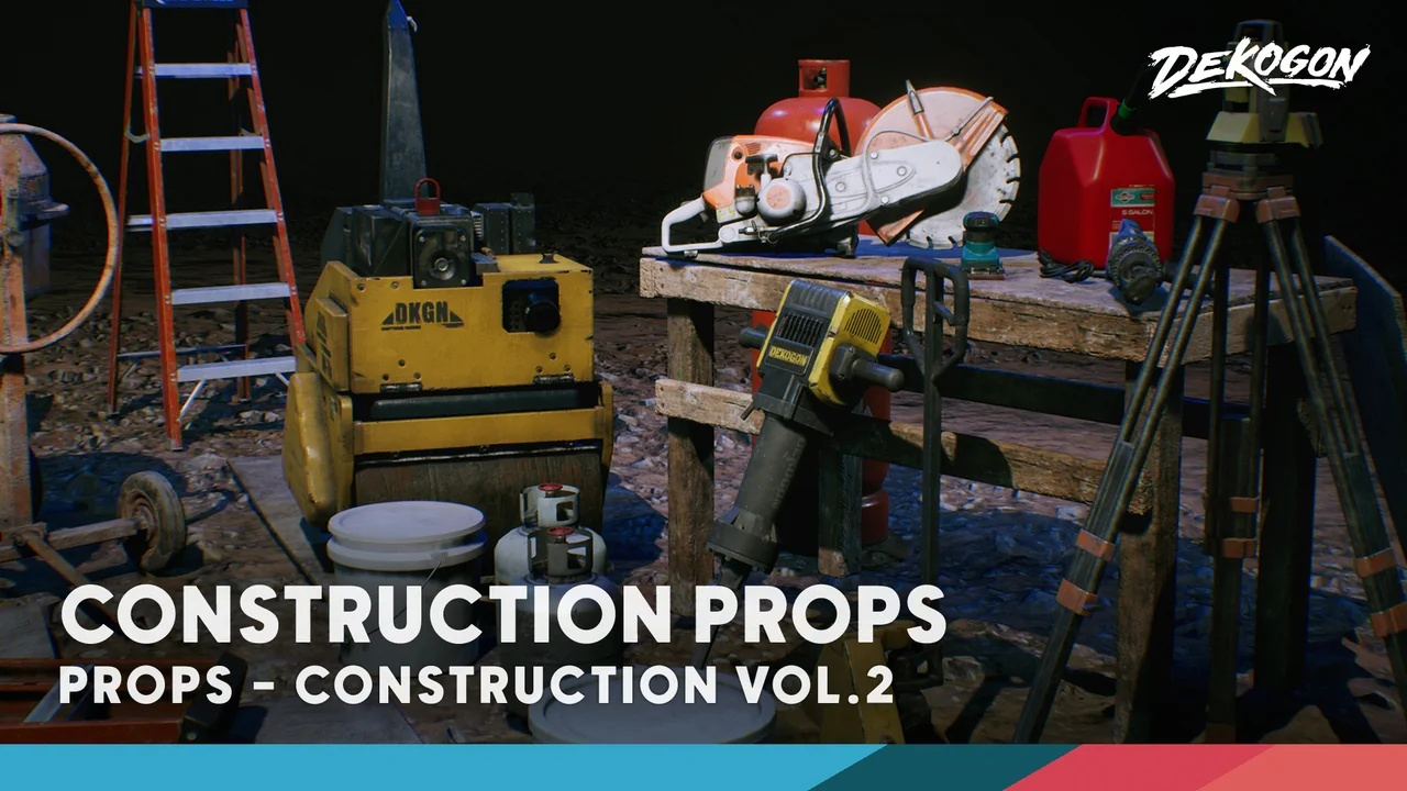 Construction Site VOL. 2 - Tools, Parts, and Machine Props