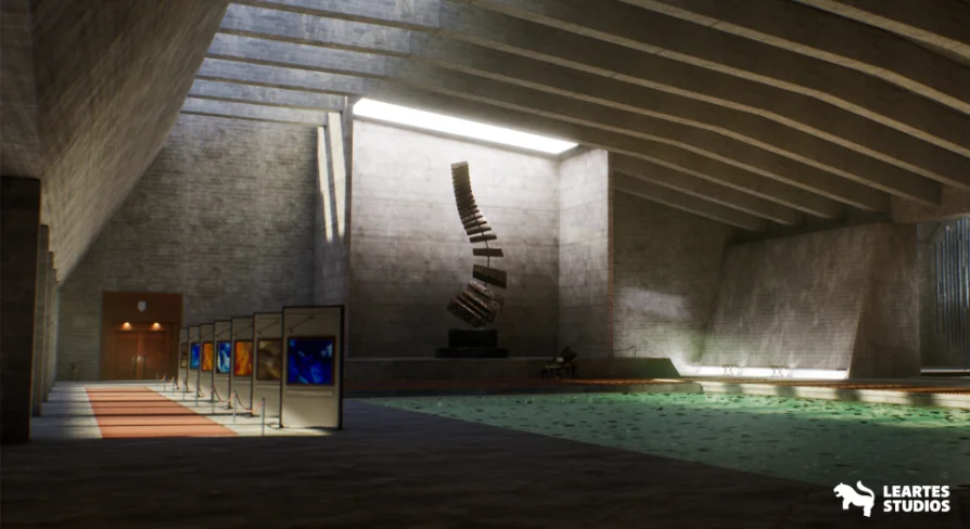 Modern Art Museum Environment ( Showroom Museum Art Exhibition Showroom )