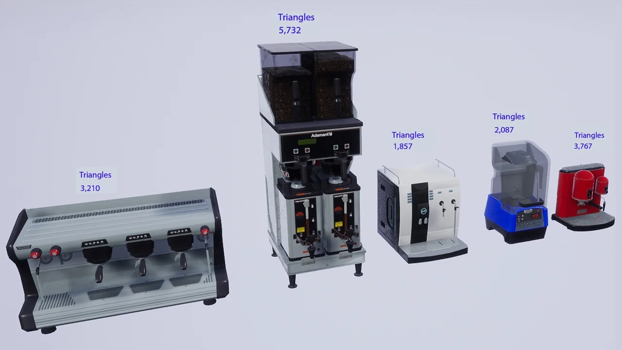 Coffee Machines set ( Personal and Industrial size )