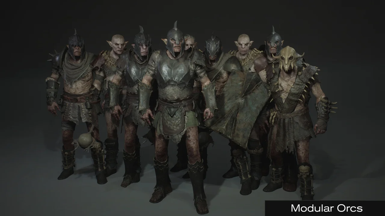Modular Orcs & Troll - Metahuman