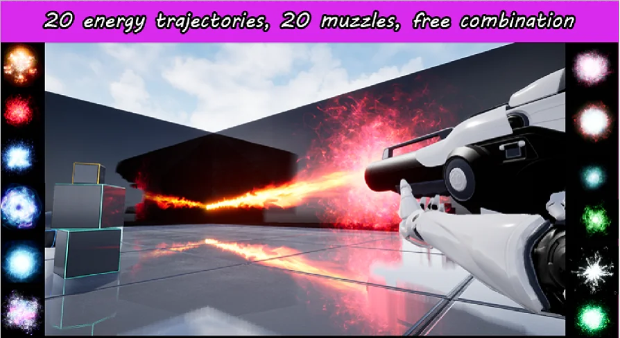 Energy weapon VFX Pack
