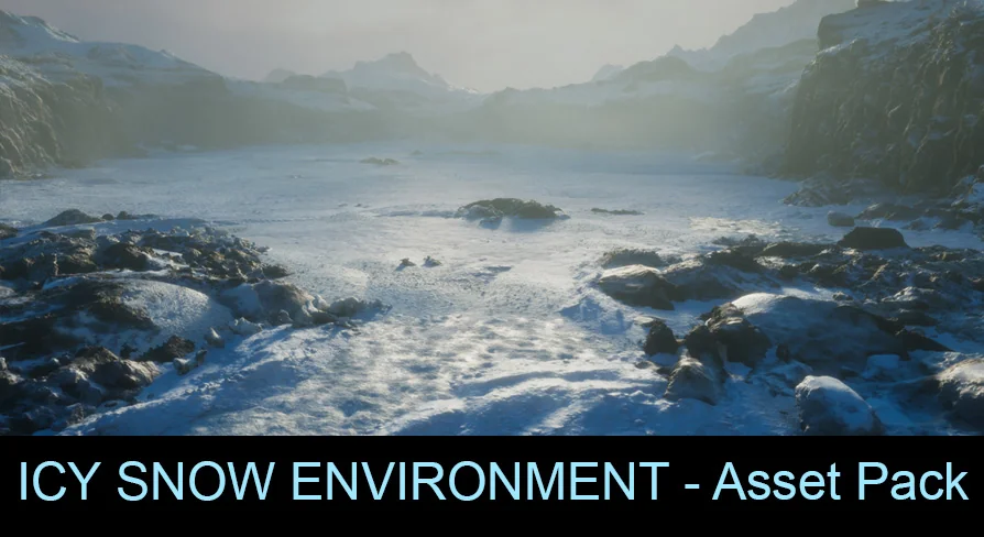 Icy Snow Environment - Asset Pack
