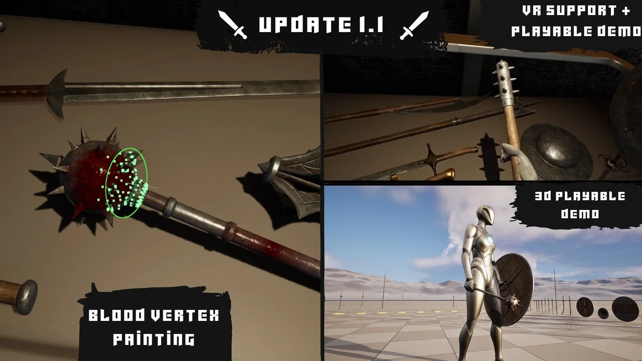Medieval Weapons Bundle (Medieval Weapons, Melee Weapons, Fantasy Weapons)