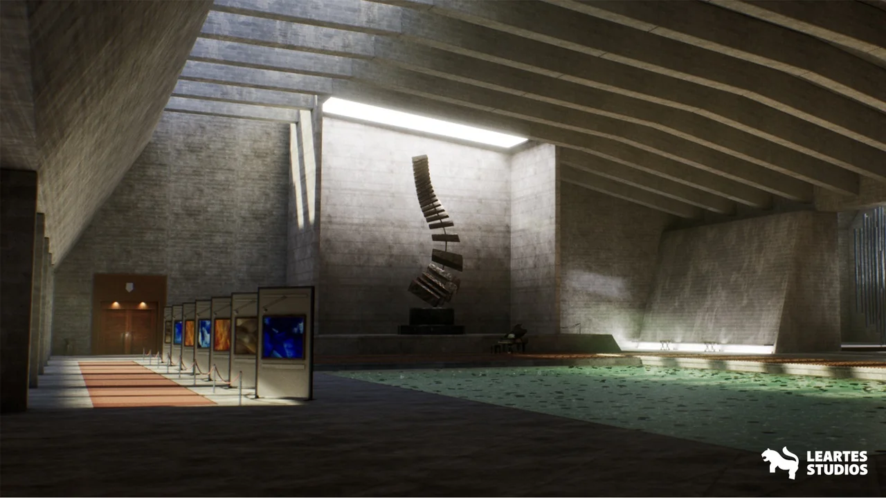 Modern Art Museum Environment ( Showroom Museum Art Exhibition Showroom )