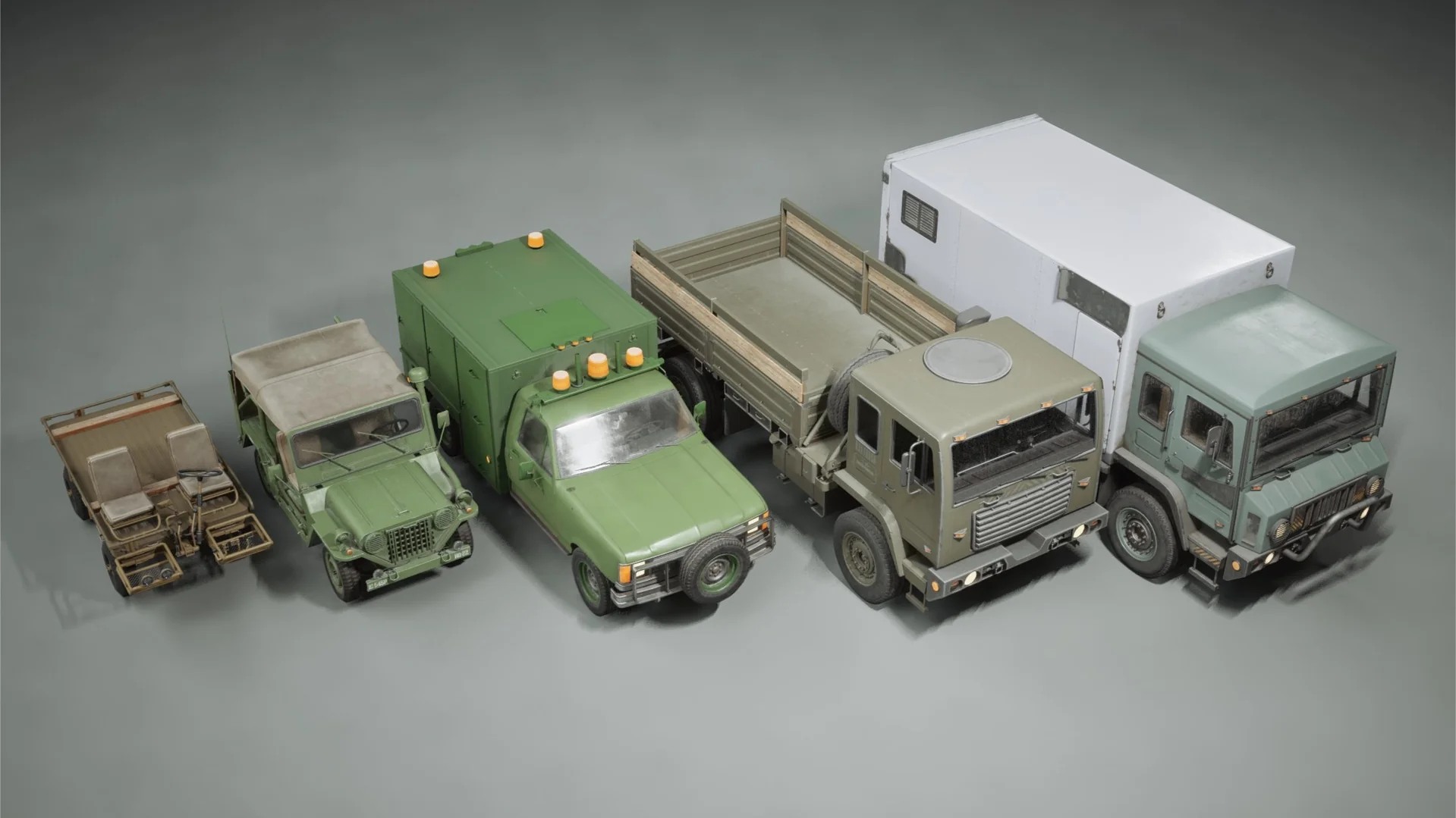 Vehicles VOL.10 - Military (Low Poly)