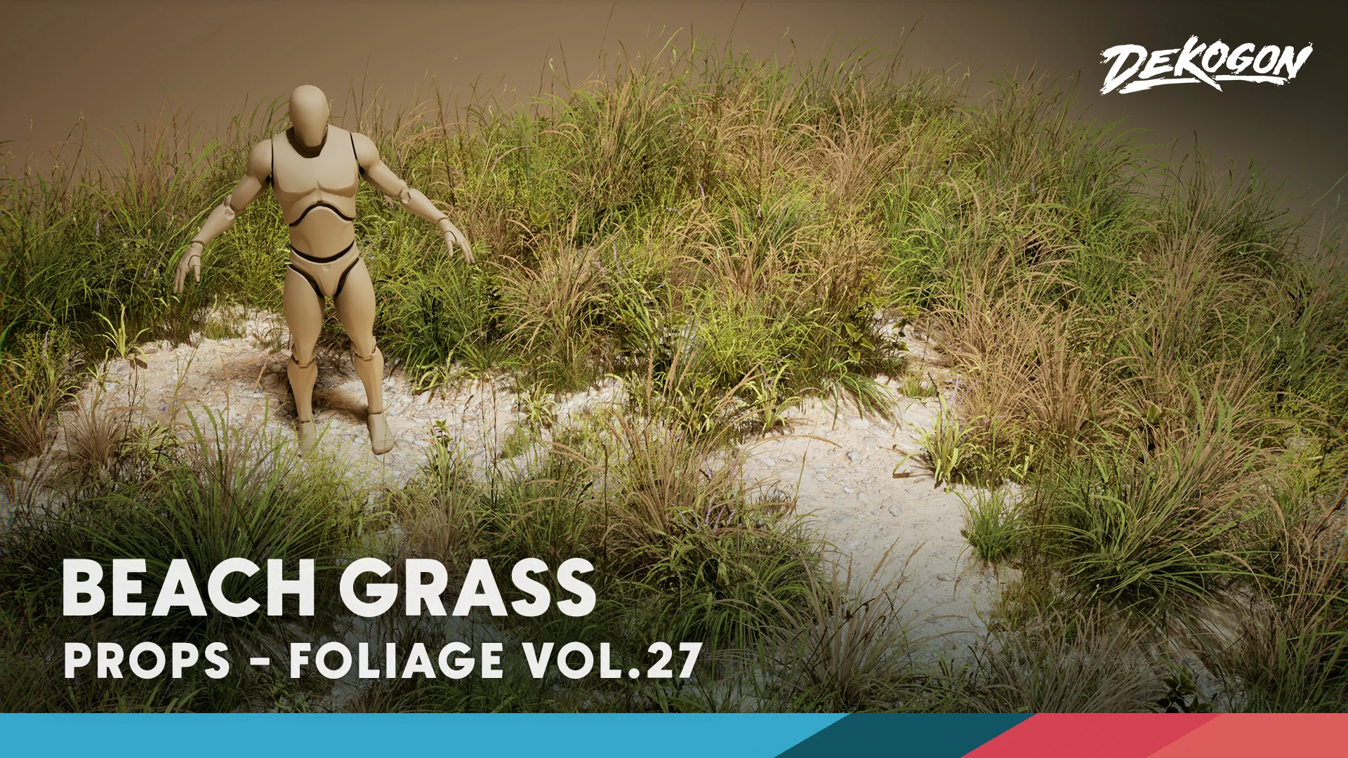 Foliage VOL.27 - Beach Grass (Low Poly)