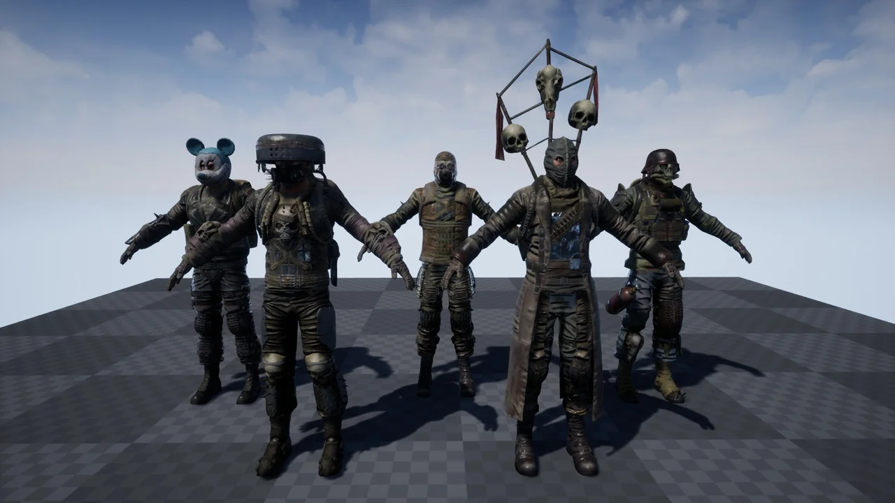 Customized Post Apocalyptic Characters