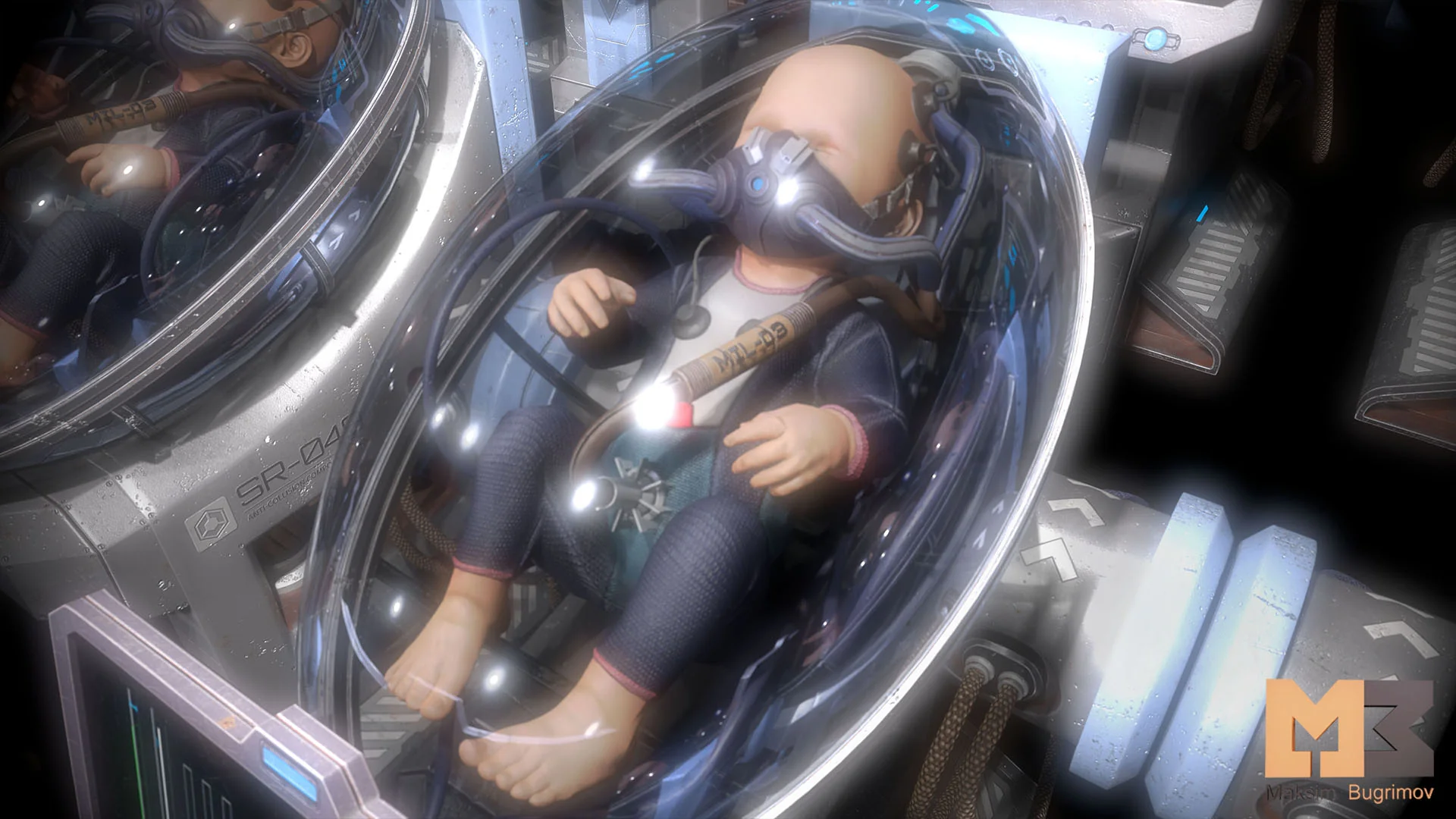 Baby In Capsule