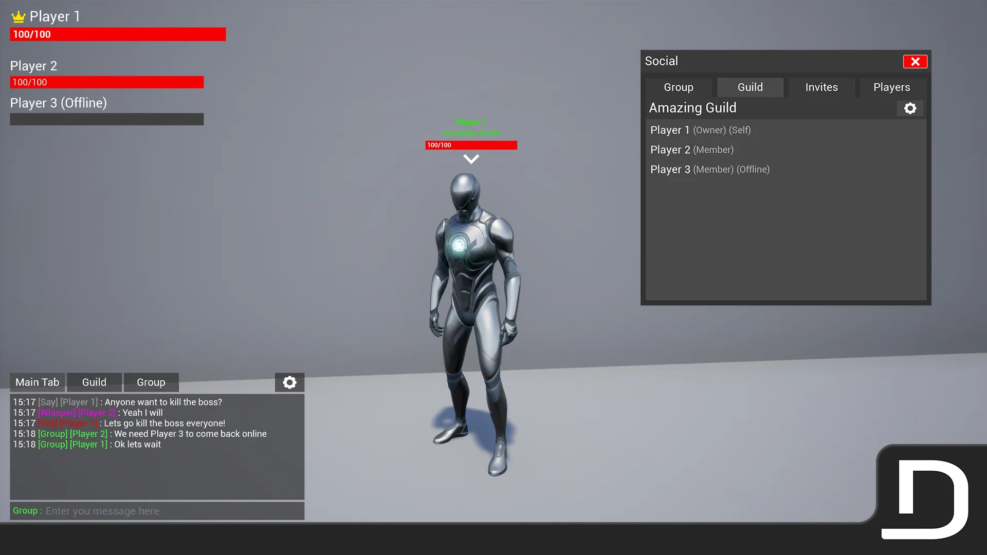 Chat Groups Guilds
