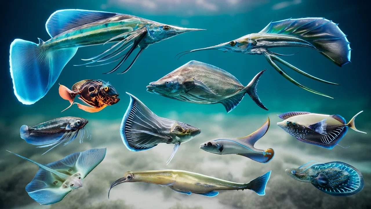 Alien Fish for School System - Scifi Fantasy Creatures