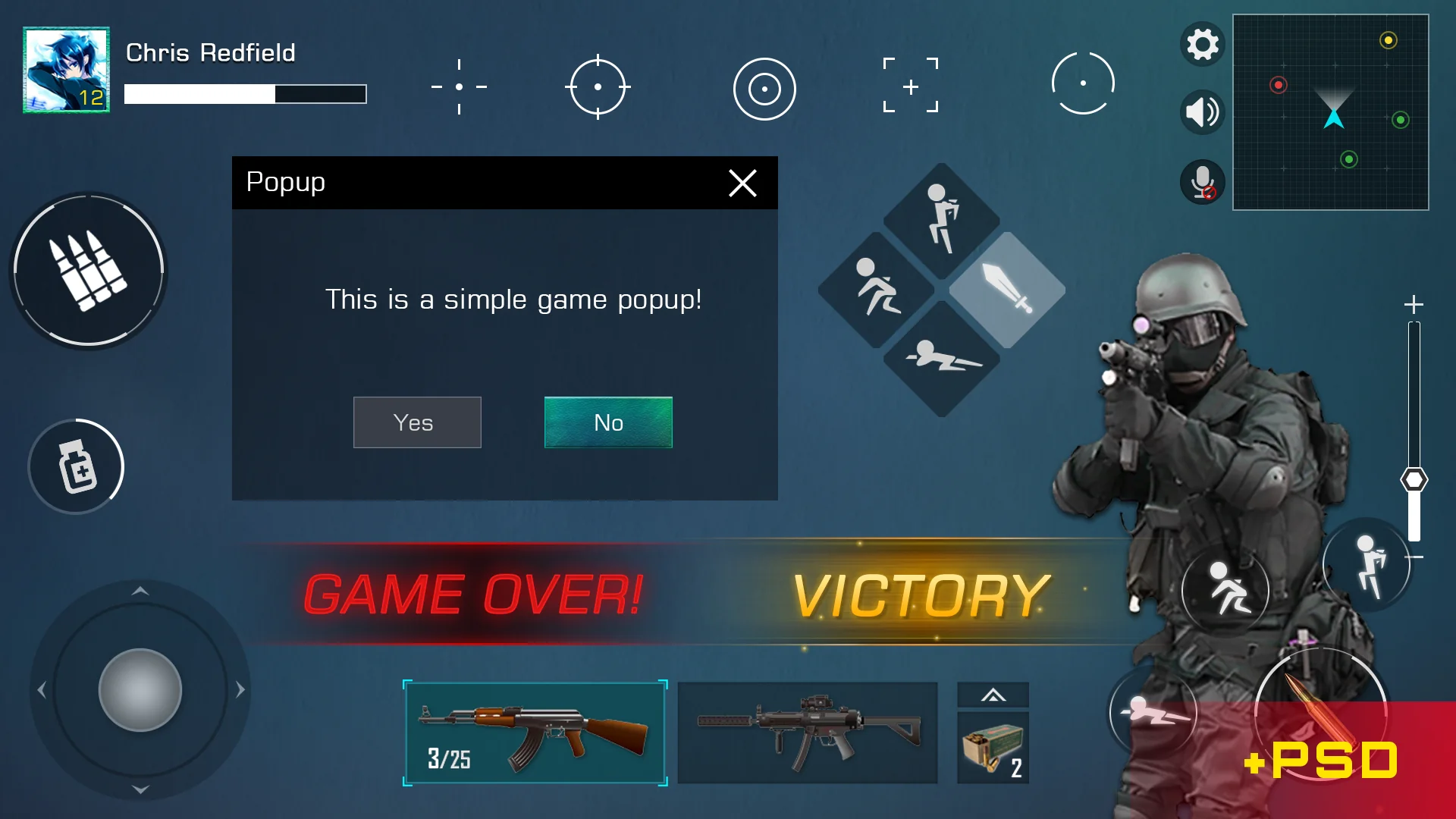 Modern Shooting UI Pack(+PSD)