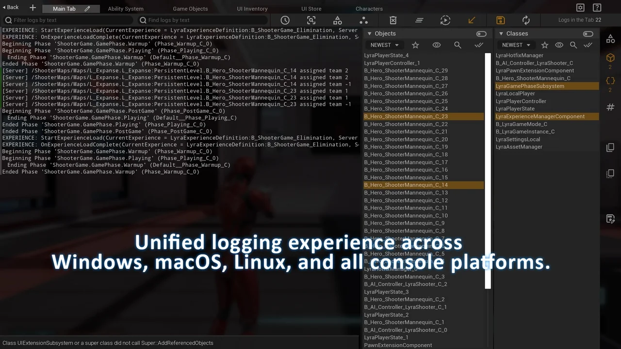 Advanced Game Logging (GLS)
