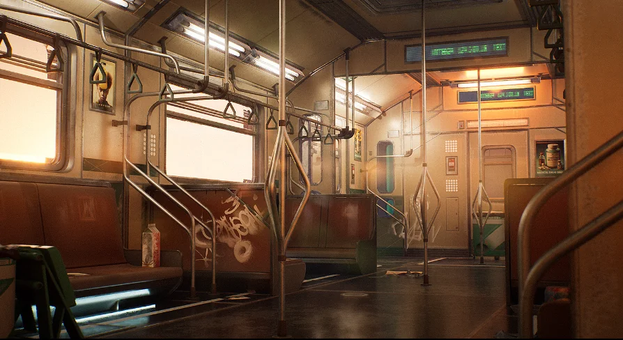 Cyberpunk Subway Train Kit
