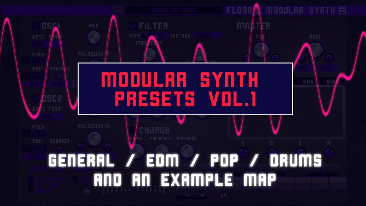 Modular Synth Presets 1 EDM POP Drums