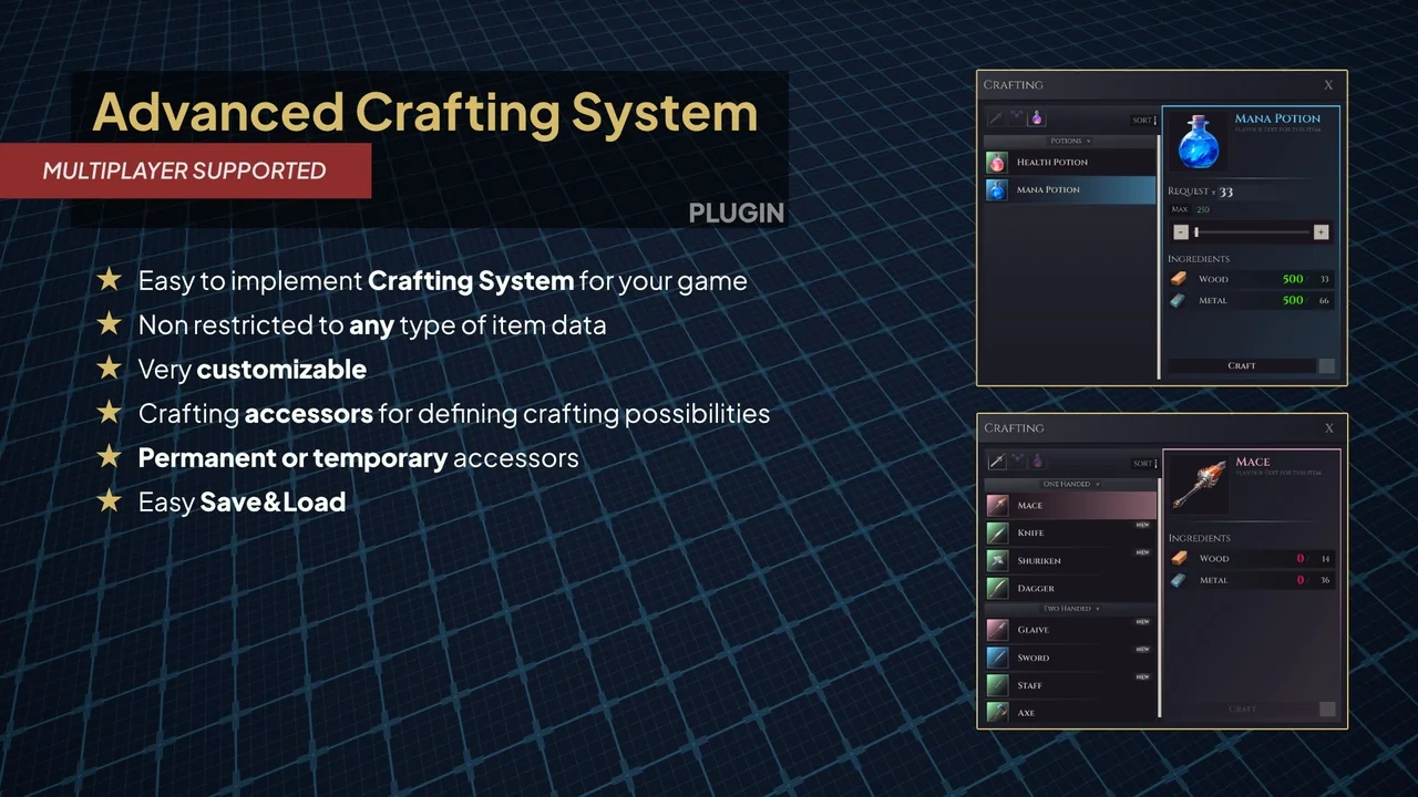 Advanced Crafting System - Plugin