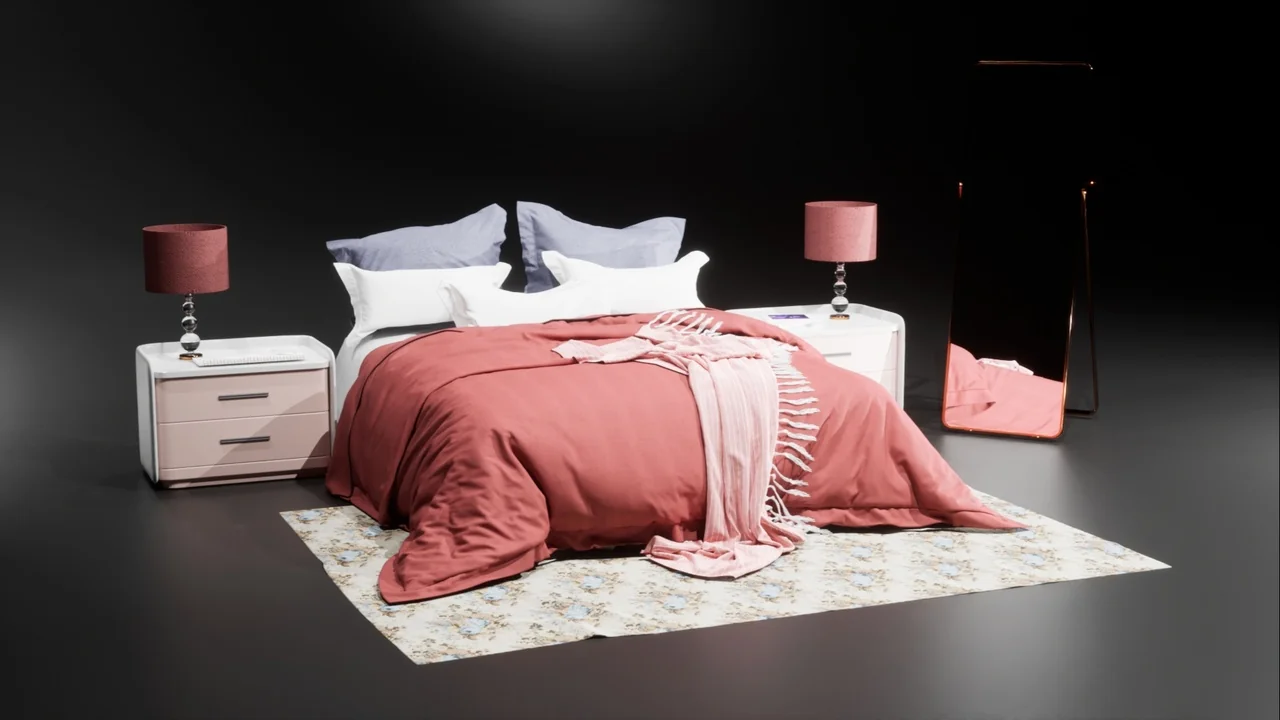 Rose Bedroom - Asset Pack