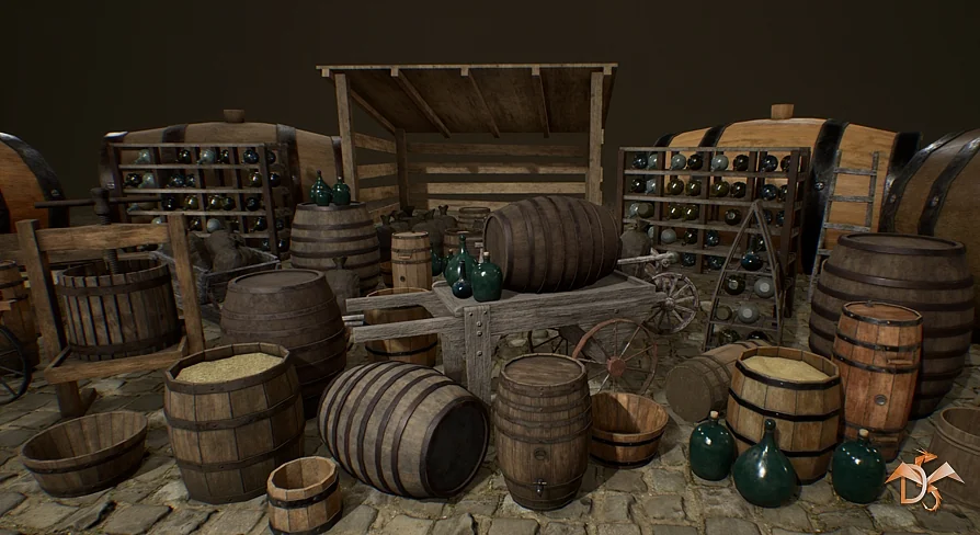 Medieval Props: Cellar