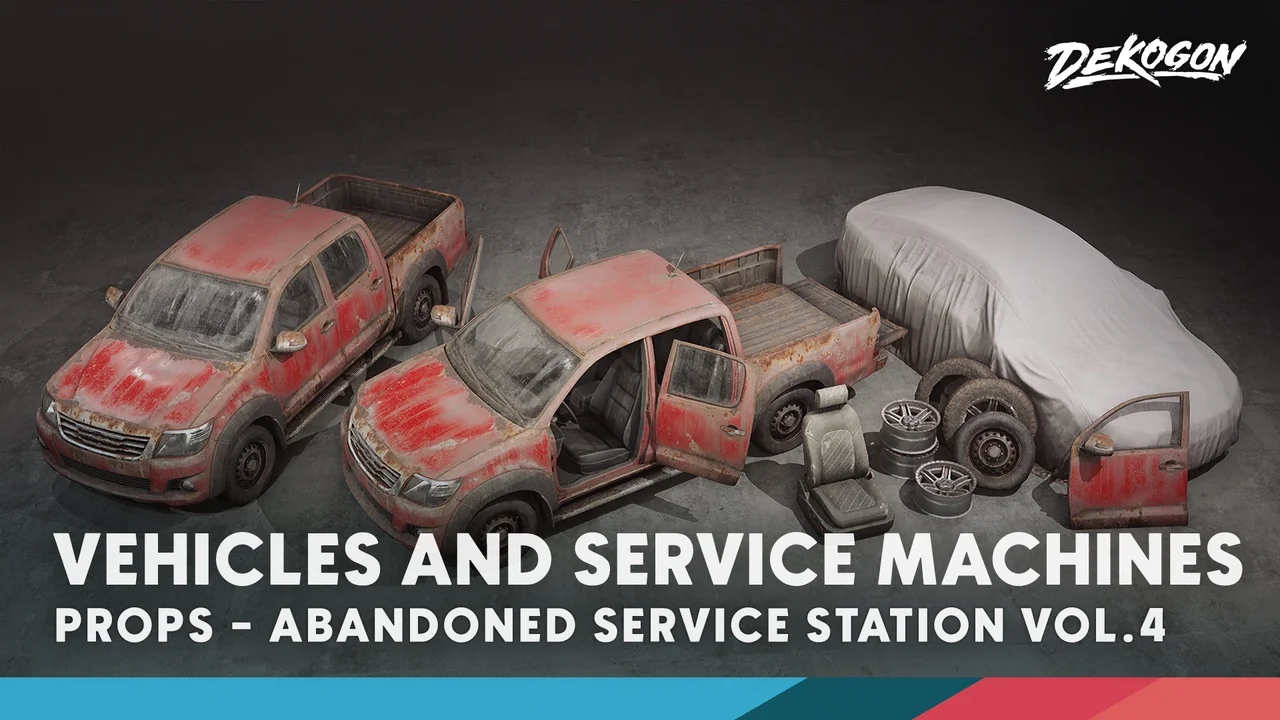 Abandoned Service Garage - VOL.4 - Vehicles and Service Machines