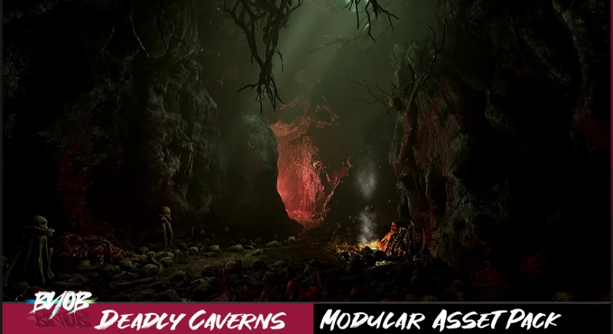 Deadly Caverns - Modular Asset Pack
