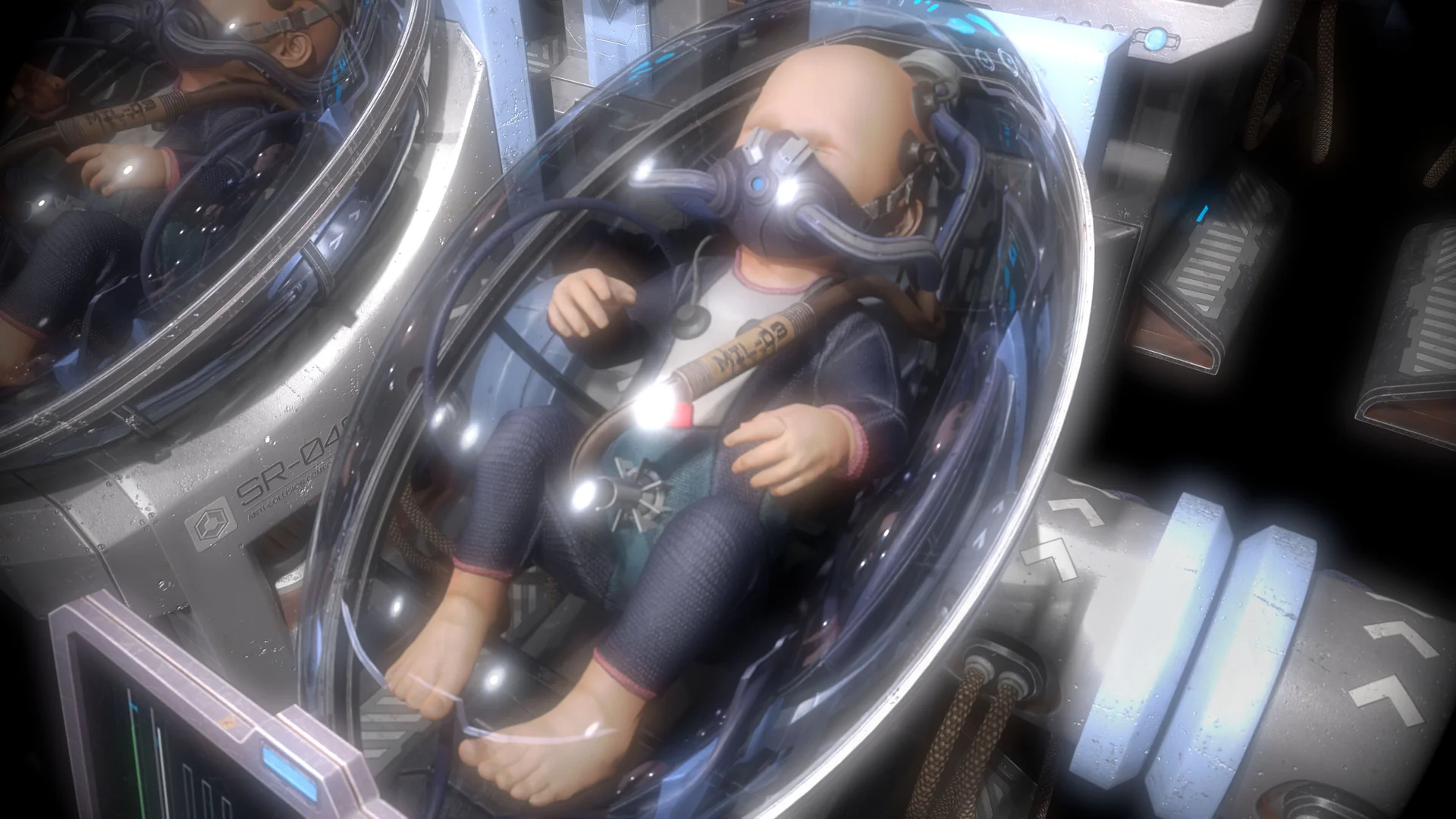 Baby In Capsule