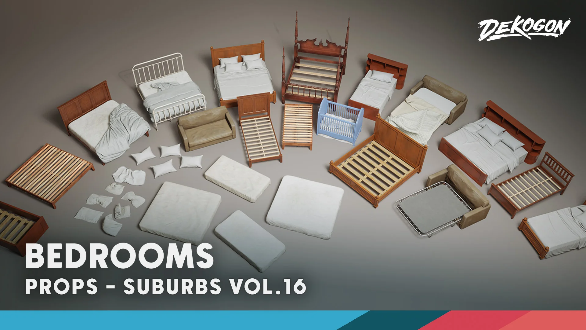 Suburbs VOL.16 - Bedroom (Nanite and Low Poly)