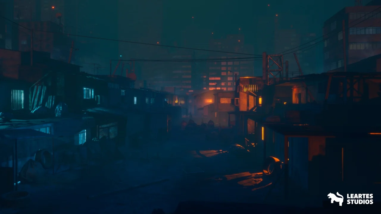 Future Slums Abandoned ( Post Apocalyptic Post Apo District Slum Slums 3d Art )