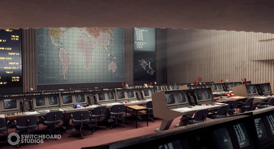 Space Launch Ground Control Command Center