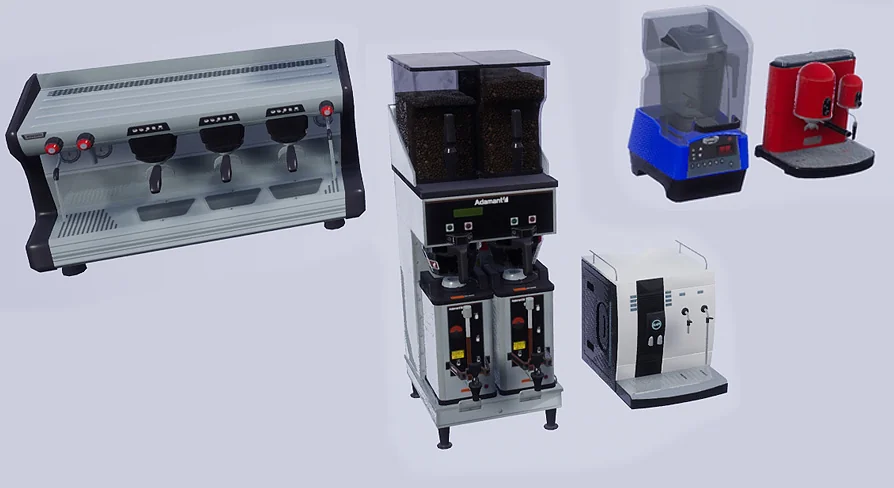 Coffee Machines set ( Personal and Industrial size )