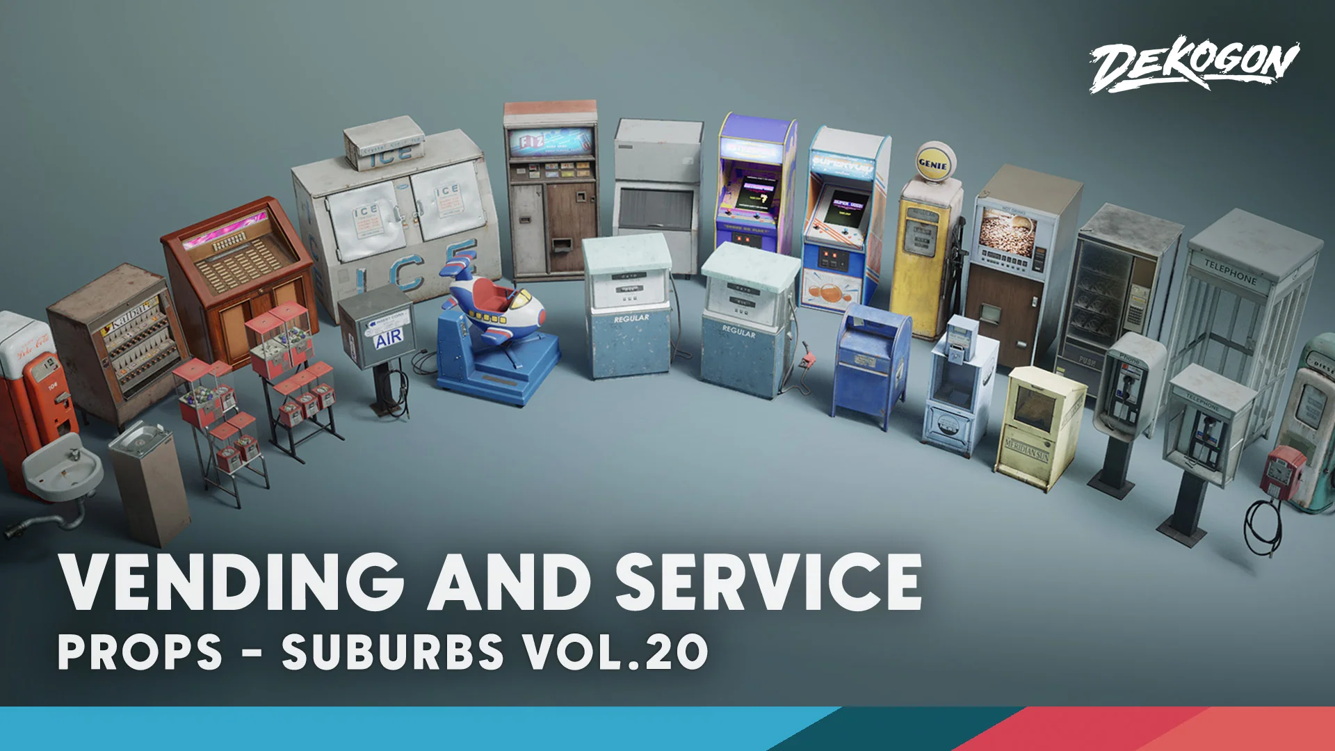 Suburbs VOL.20 - Vending and Service (Nanite and Low Poly)