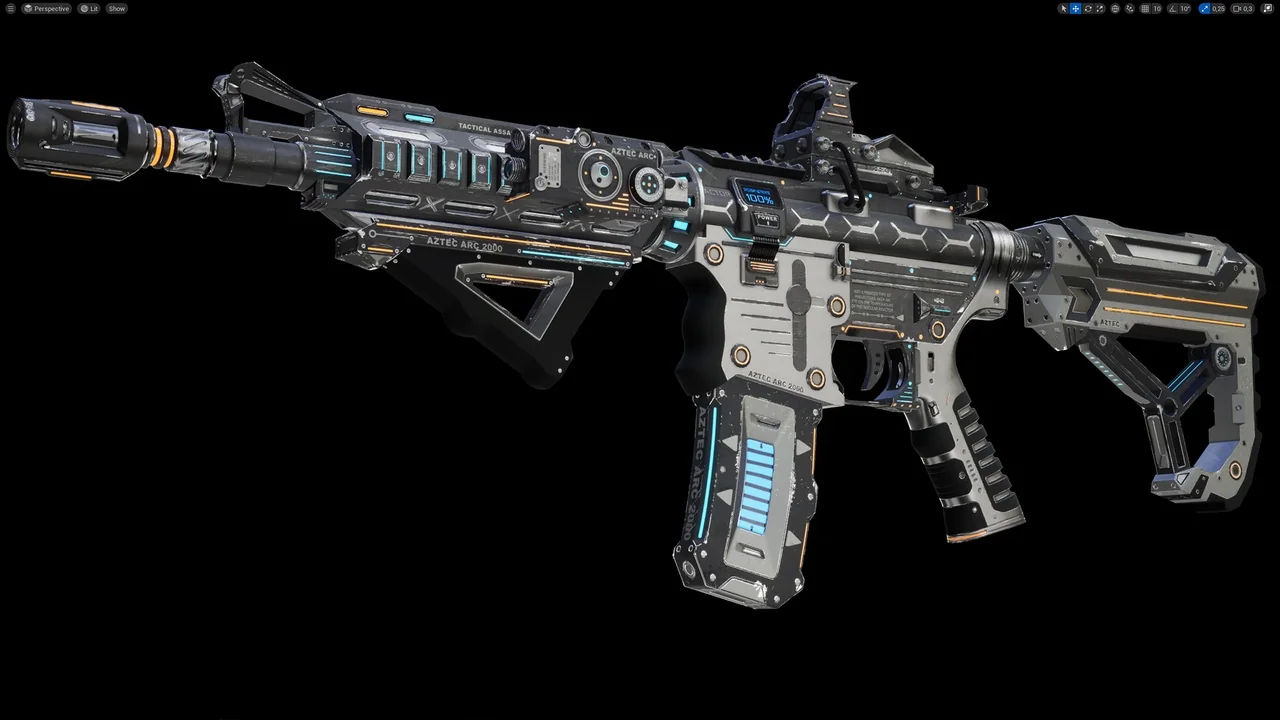 SCI-FI ASSAULT RIFLE - M4