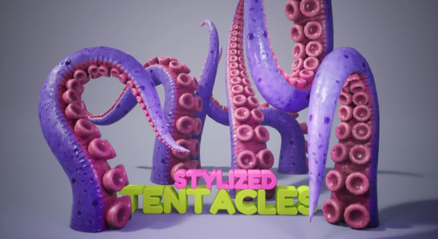 Stylized Tentacles (Animated)