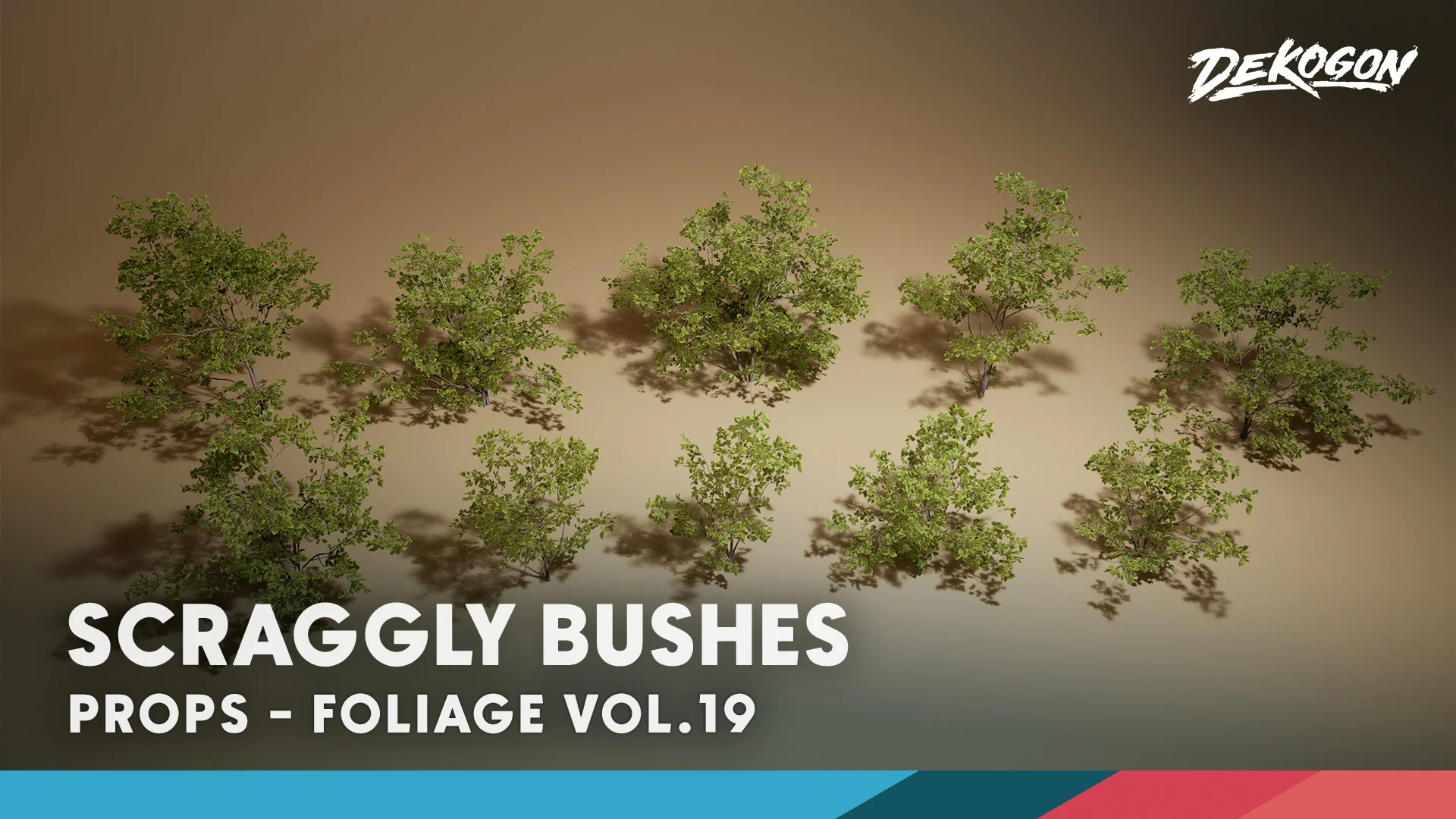 Foliage VOL.19 - Scraggly Bushes (Nanite and Low Poly)