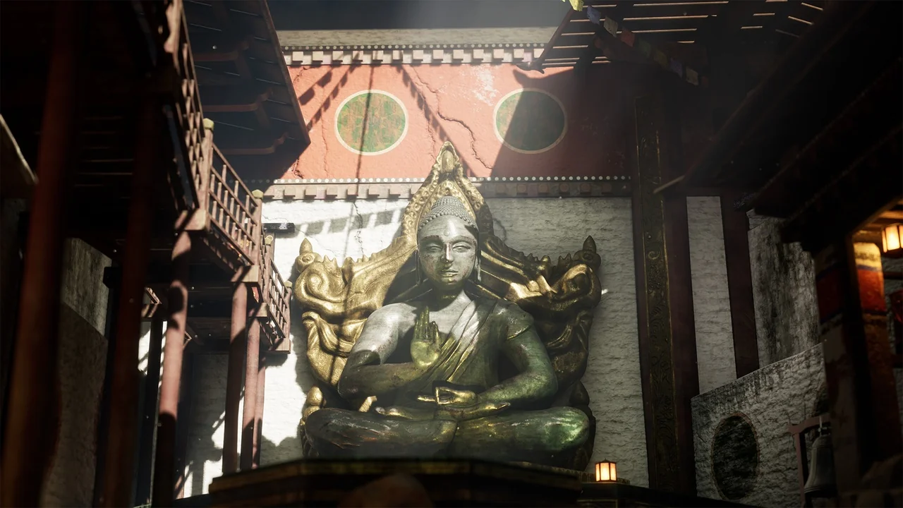 Buddhist Monastery Environment