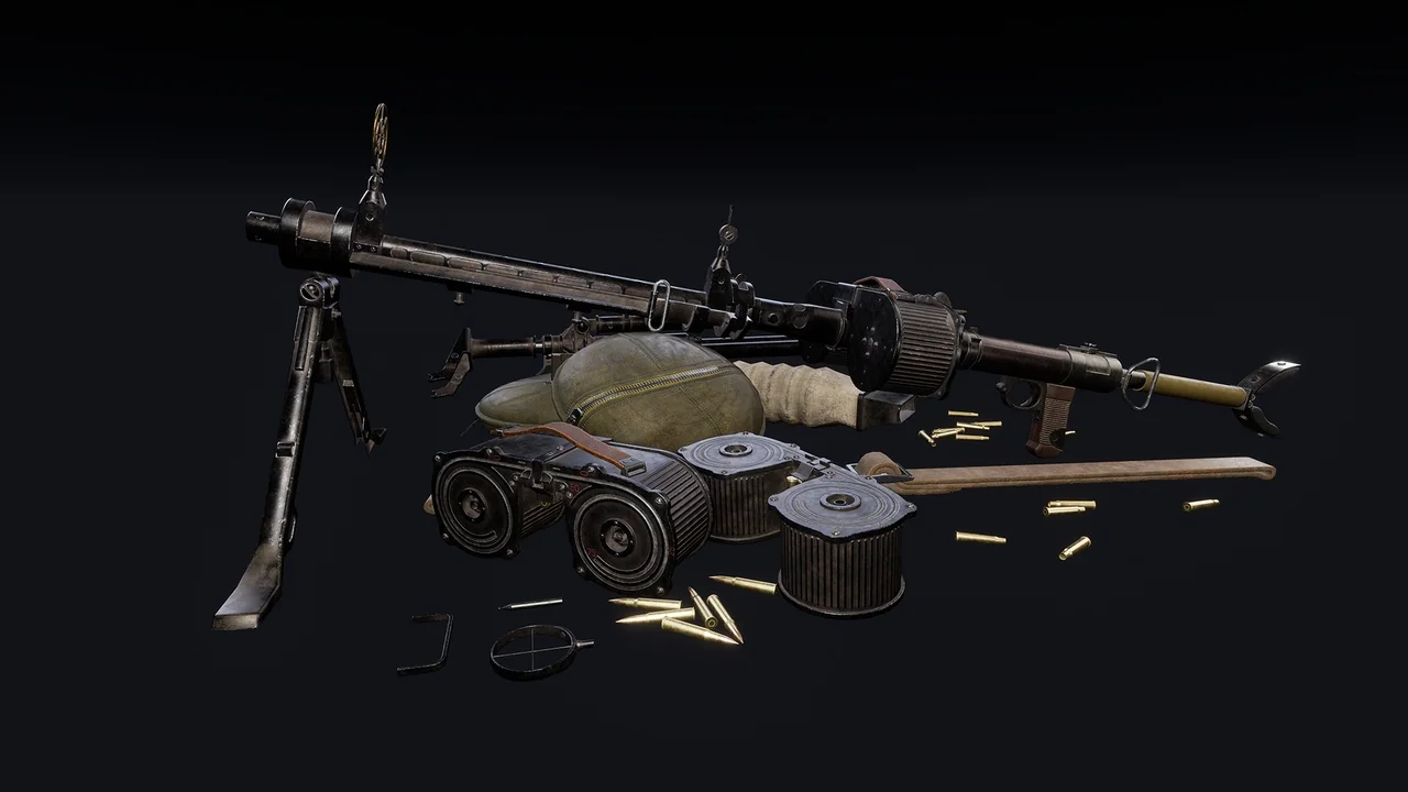 MG-15 with Accessories (WWII German LMG)
