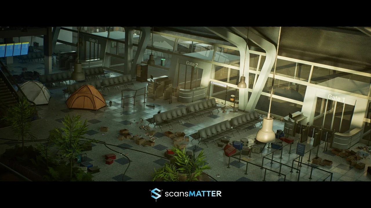 Airport Terminal Interior