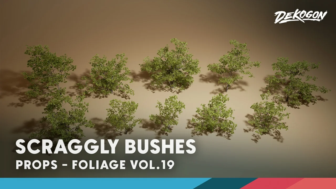 Foliage VOL.19 - Scraggly Bushes (Nanite and Low Poly)