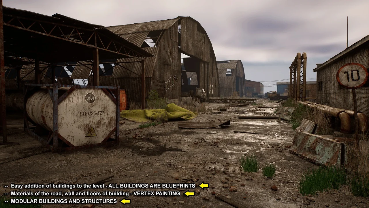 ABANDONED FACTORY / Industrial railway zone (Update V.2)