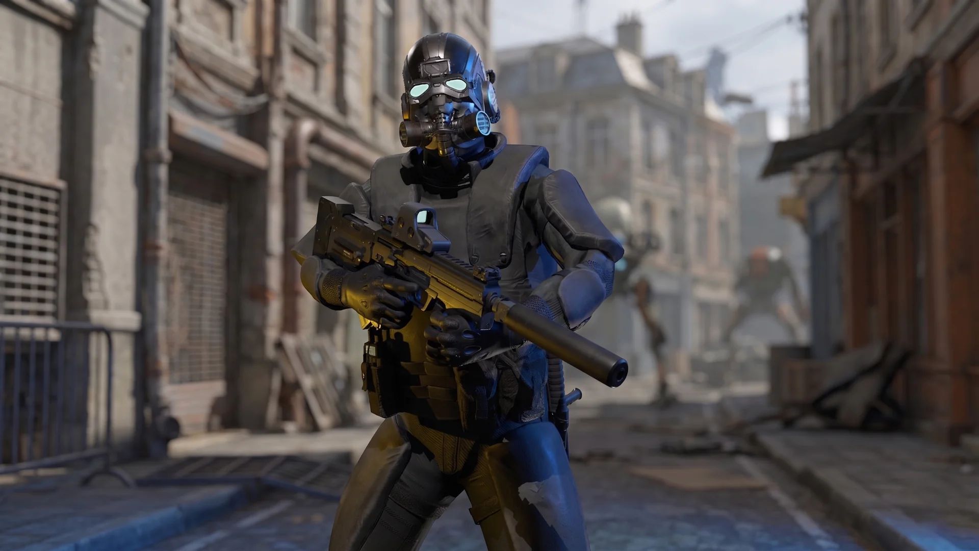 Special forces ski-fi soldier