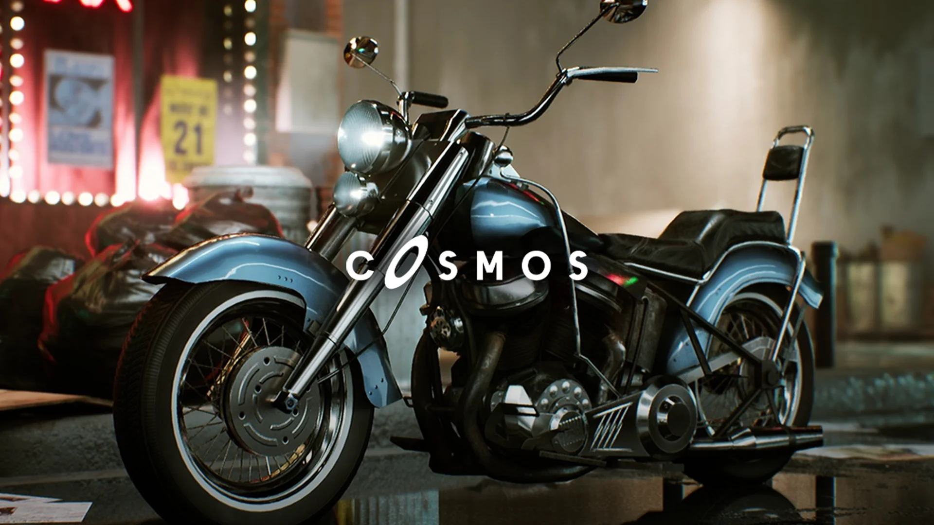 Classic MotorBike / Driveable / Functional (Classic MotorBike Vehicle 3D Model)