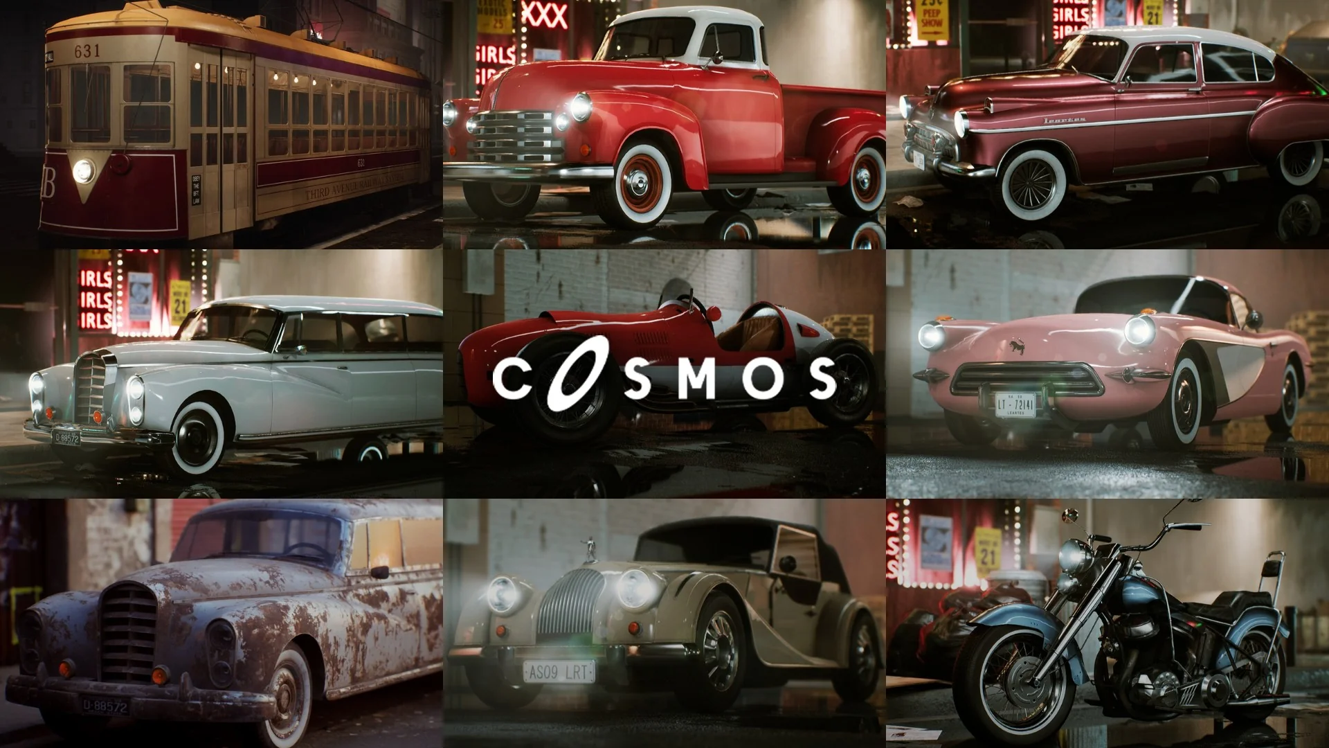 Classic Vehicles Bundle / Driveable / Functional (Classic Vehicles Car Cars 3D)