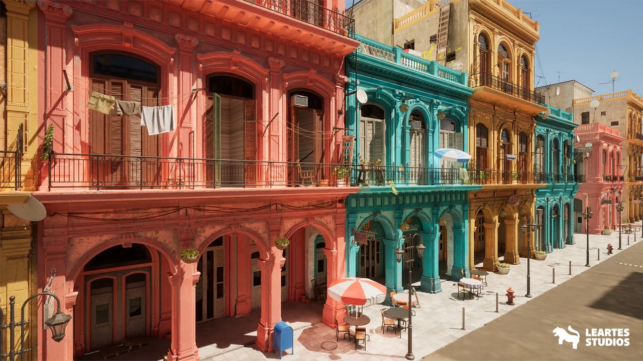 Havana Street Environment ( Havana Cuba Streets 3d Environment Exterior Havana )
