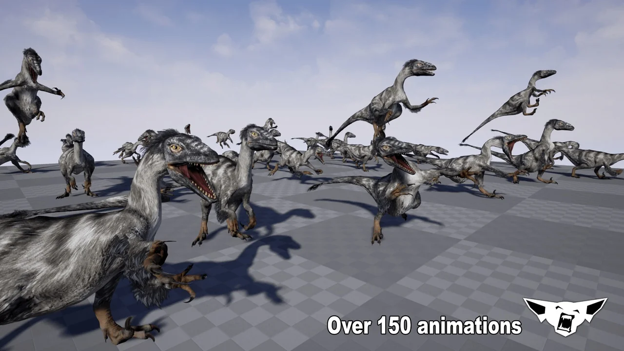 Raptor Dinosaur Animated