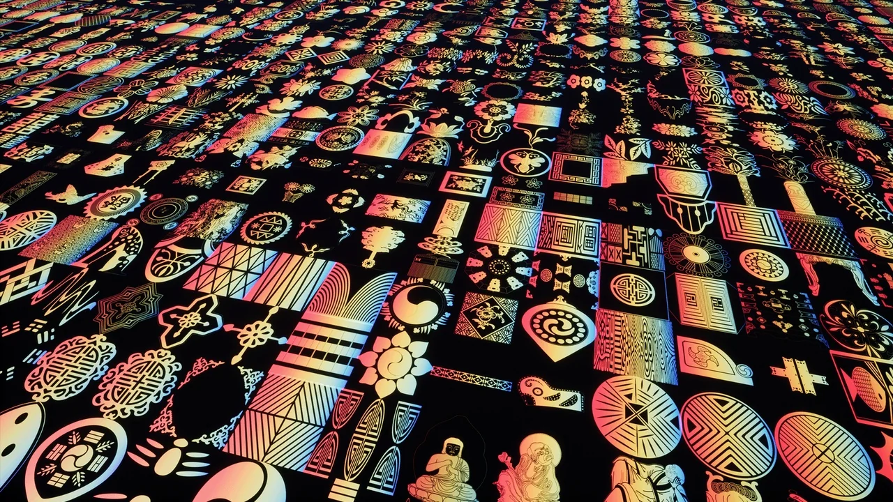 KCISA - Korean Traditional Pattern Decal