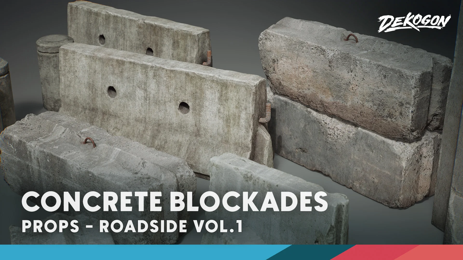 Roadside VOL.1 - Blockades (Nanite and Low Poly Versions)