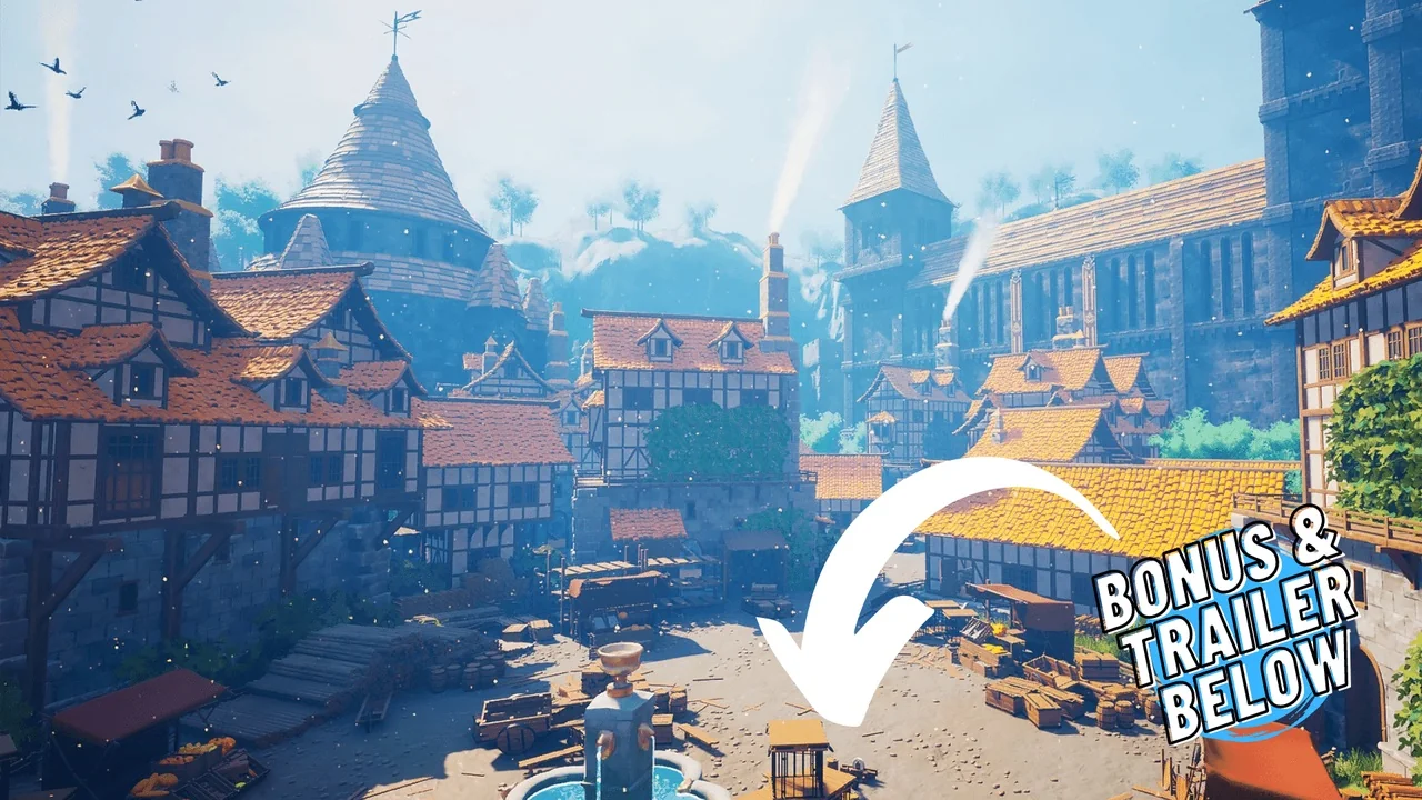 Fantasy Medieval Kingdom (Stylized Castle, Town, Village, Dungeon, Kingdom)
