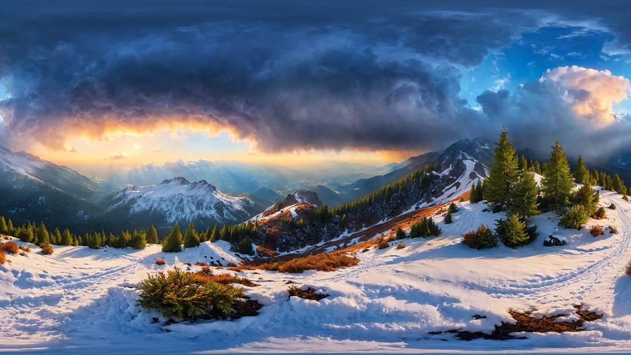 HDRI Winter Mixed - 8k